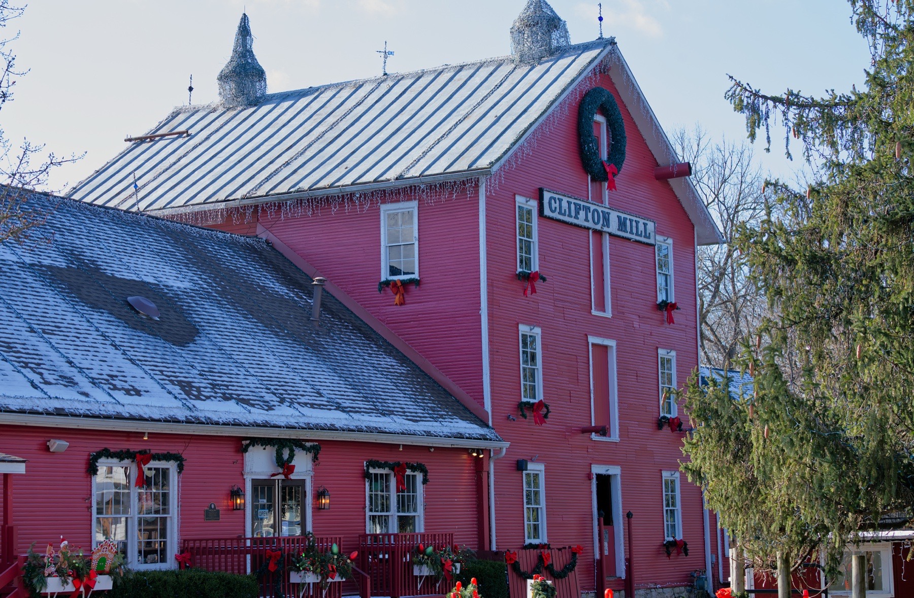 Clifton Mill in winter
